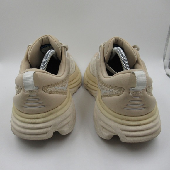 Hoka Bondi 8 Men's Running Shoes Sneakers Beige Size 10D - Picture 5 of 11